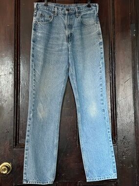 Vintage Men's Carhartt Blue Jeans 30" W x 32" L